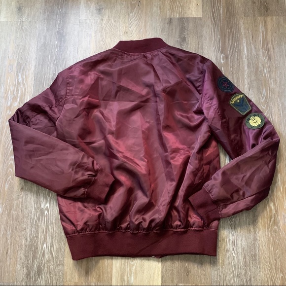 Swiss Cross Fill Zip Bomber Jacket Sz L - Picture 6 of 7